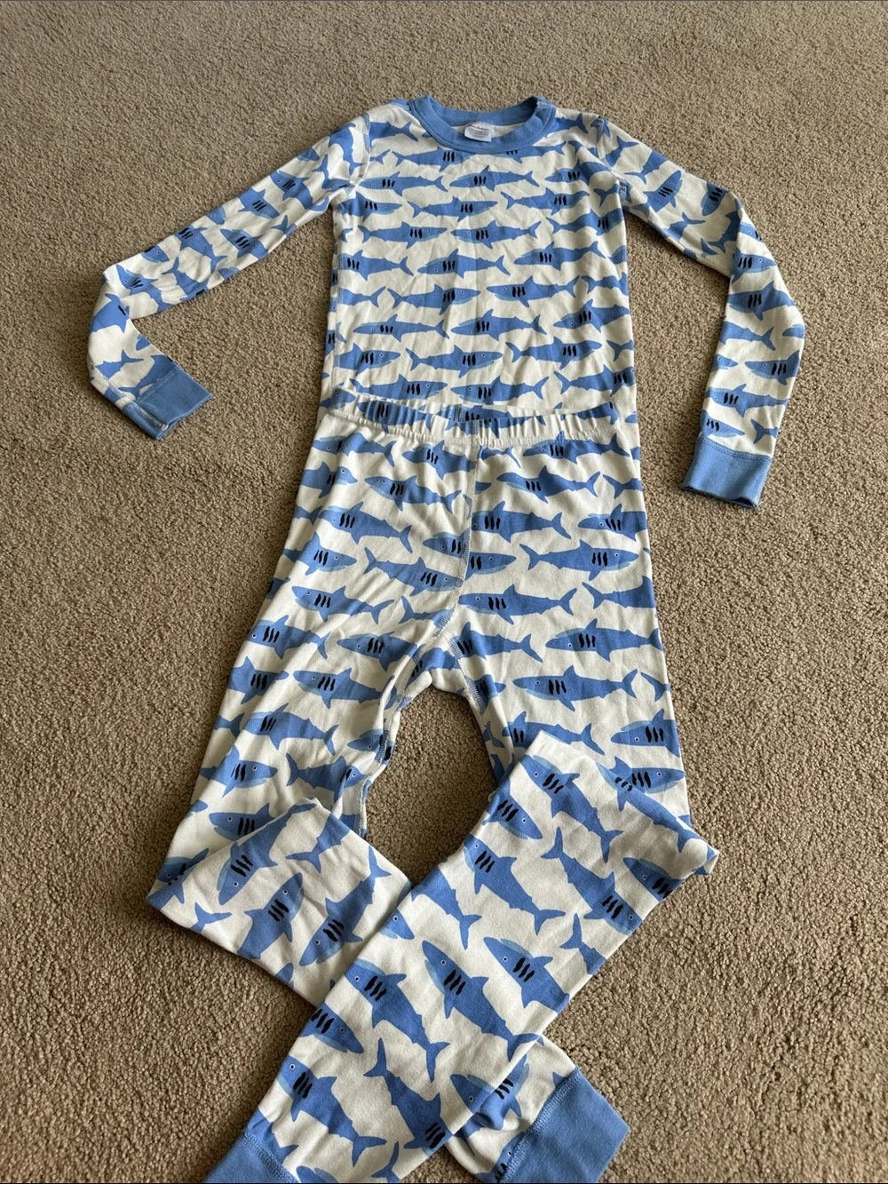 Hanna Andersson shark print pajamas